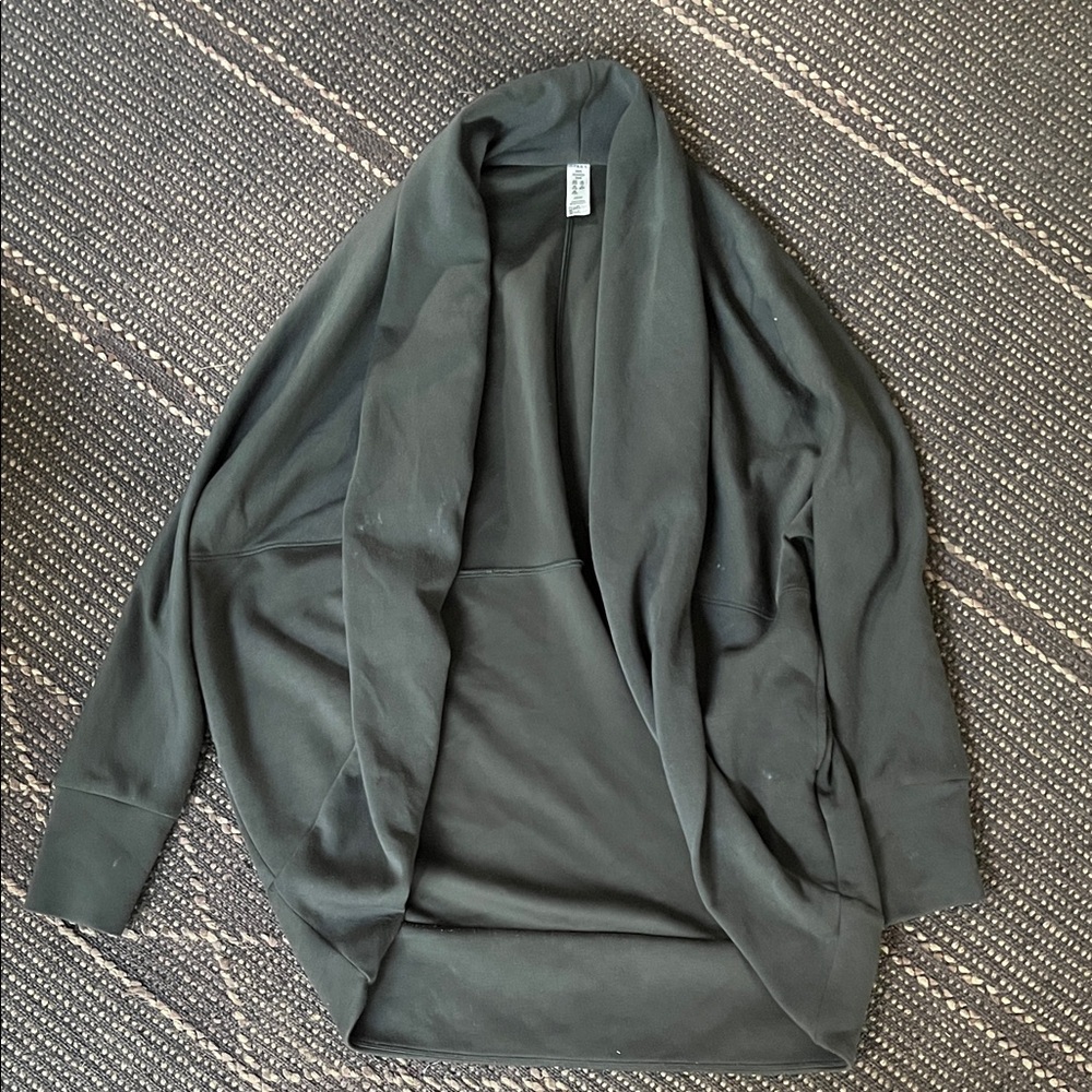 SPANX Black Drape Front Sweatshirt